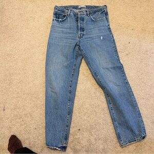 Zara Light Blue Denim Jeans with Contrast Stitching